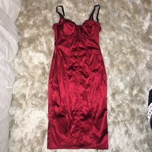 Dolce and Gabbana red dress euro 44